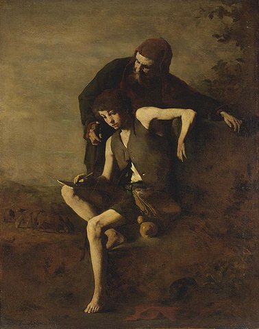 Theodule Augustin Cimabue Teaching Giotto to Draw