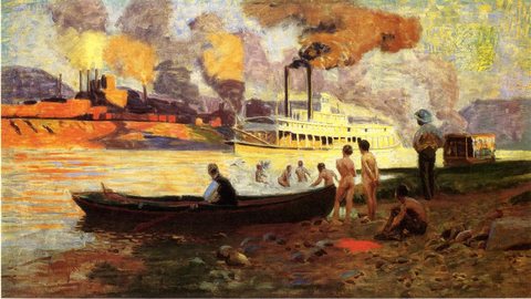 Thomas P Steamboat on the Ohio