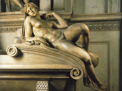 Tomb of Lorenzo de- Medici detail Dawn