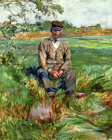 Toulouse Lautrec Henri de A Laborer at Celeyran