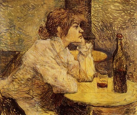 Toulouse Lautrec Henri de Hangover aka The Drinker