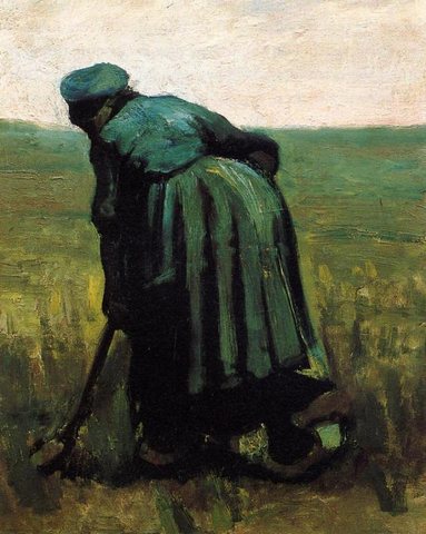 Van Gogh Vincent Peasant Woman Digging