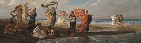 Vedder Elihu Greek Girls Bathing