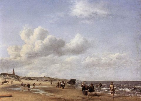 VELDE Adriaen van de The Beach At Scheveningen