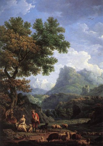 VERNET Claude Joseph Shepherd In The Alps