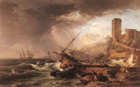 VERNET Claude Joseph Storm With A Shipwreck