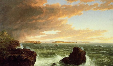 View Across Frenchman-s Bay from Mount Desert Island After a Squall