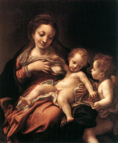 Virgin And Child With An Angel