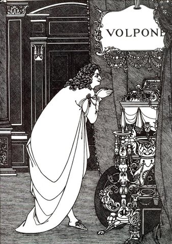 Volpone Adoring his Treasures