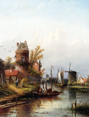 Vue De Buiksloot Pres D Amsterdam