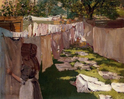 Wash Day A Back Yark Reminiscence of Brooklyn