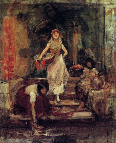 Washerwomen Venice (study)