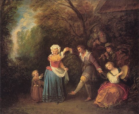 Watteau La Danse Champetre