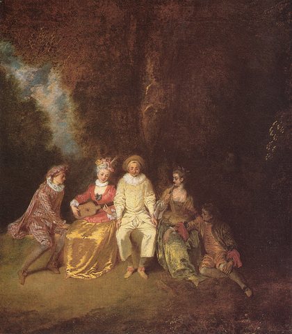 Watteau Pierrot content