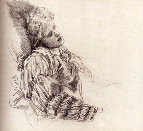 Watts George Frederick Ellen Terry Asleep