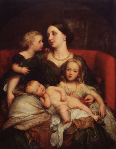 Watts George Frederick Mrs George Augustus Frederick Cavendish Bentinck and her Children