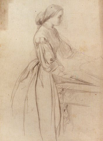 Watts George Frederick Portrait Of A Lady Possibly Julia Jackson