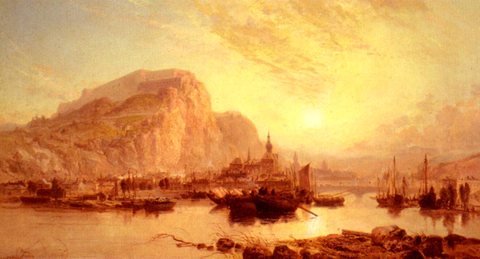 Webb James View Of Dinant Belgium