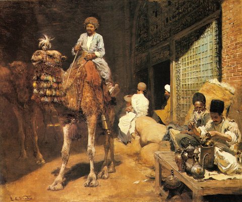 Weeks Edwin Lord A Marketplace In Ispahan