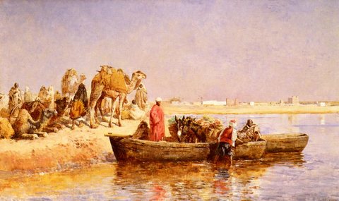 Weeks Edwin Lord Along The Nile