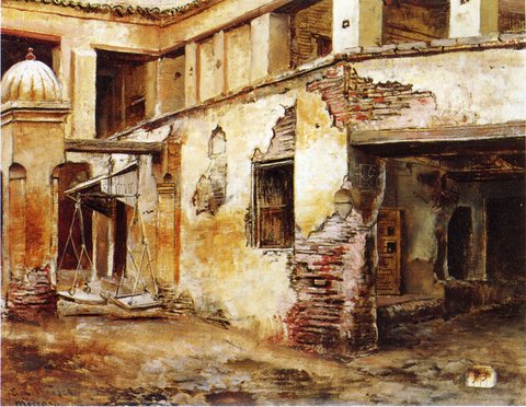 Weeks Edwin Lord Courtyard in Morocco