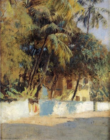 Weeks Edwin Lord Street Scene Bombay