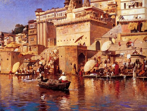 Weeks Edwin On The River Benares