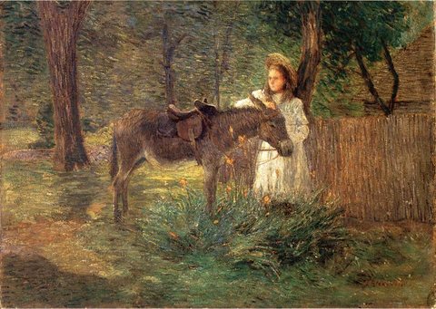 Weir Julian Alden After the Ride aka Visiting Neighbors