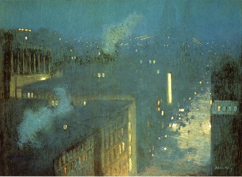 Weir Julian Alden The Bridge Nocturne aka Nocturne Queensboro Bridge