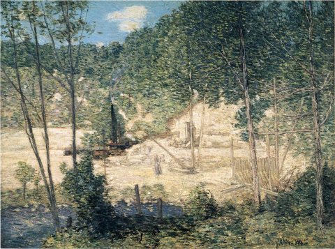 Weir Julian Alden The Building of the Dam