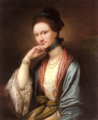 West Benjamin Portrait Of Ann Barbara Hill Medlycott