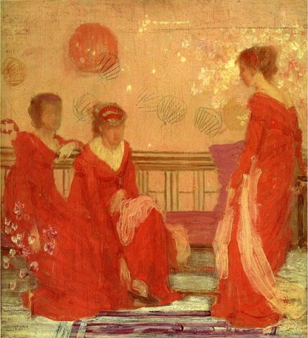 Whistler Harmony in Flesh Colour and Red