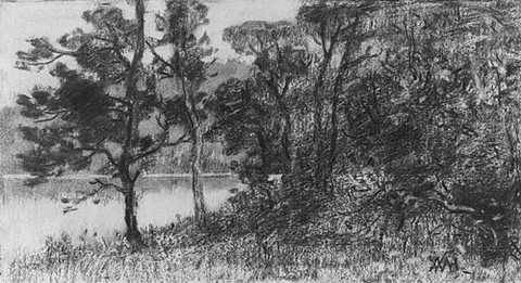William Morris River Landscape