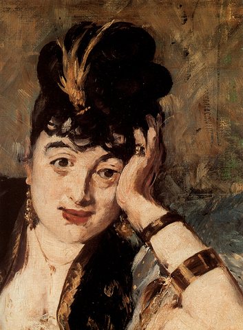 Woman with Fans detail