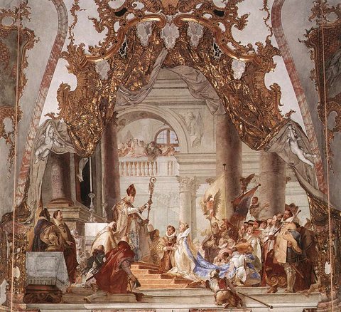 Wurzburg The Marriage of the Emperor Frederick Barbarossa to Beatrice of Burgundy
