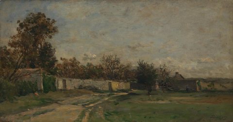 The Garden Wall, Auvers-sur-Oise