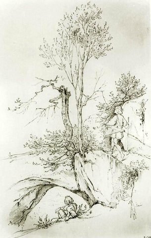 Landscape With Wanderer