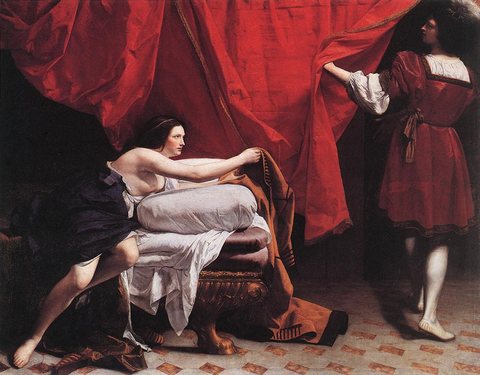 GENTILESCHI Orazio Joseph And Potiphars Wife