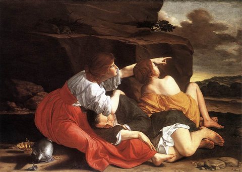 GENTILESCHI Orazio Lot And His Daughters