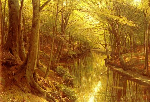 Monsted Peder Mork A Woodland Stream