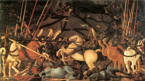 Bernardino Della Ciarda Thrown Off His Horse
