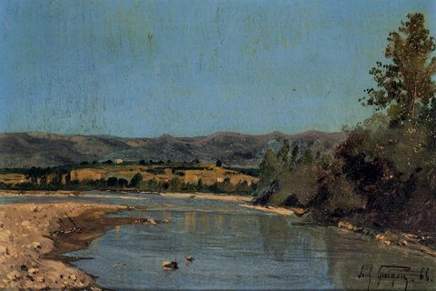 Paul Camille The Banks of the Durance at Puivert