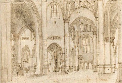 Interior Of St Bavos Church In Haarlem