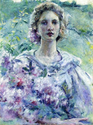 Lewis Girl with Flowers