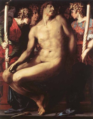 Dead Christ With Angels