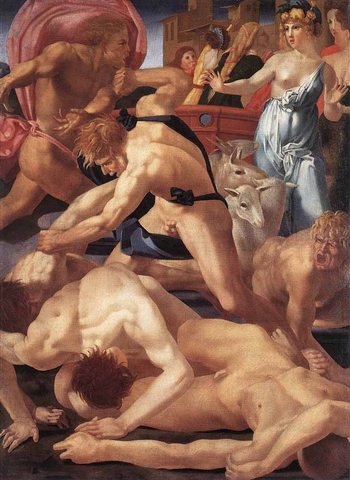 Moses Defending The Daughters Of Jethro