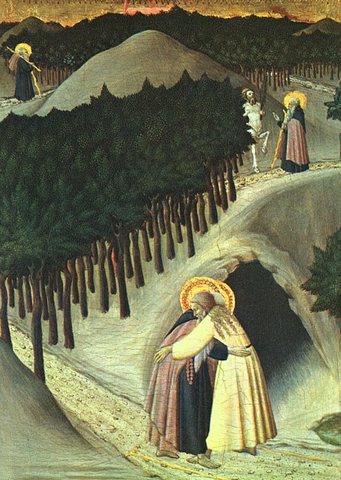 The Meeting Of St Anthony And St Paul