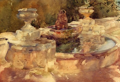 Flint Sir William Russell A Fountain At Frascati