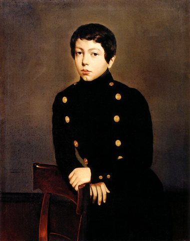 Portrait of Ernest Chasseriau The Painter-s Brother in the Uniform of the Eco