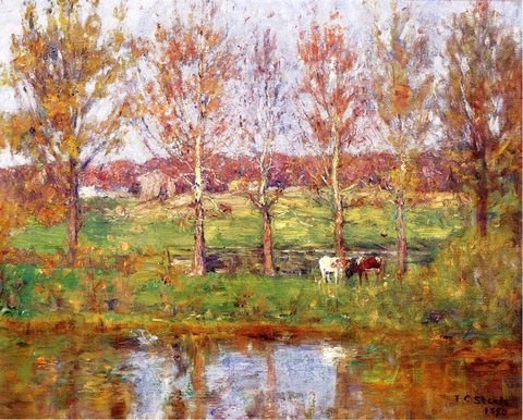 Cows by the Stream